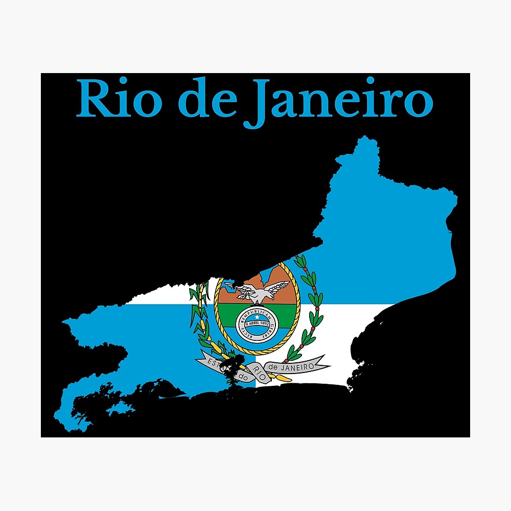 Rio De Janeiro State Map Flag Brazil Poster By Marosharaf Redbubble Rio De Janeiro State Map Flag Brazil Poster By Marosharaf Redbubble