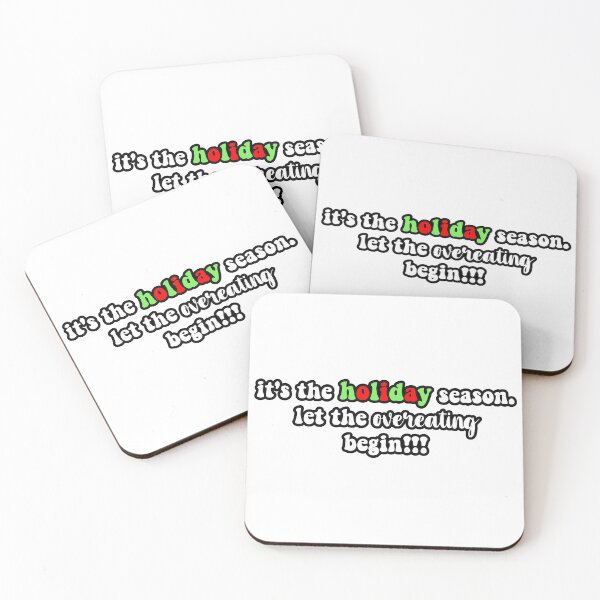 Item preview, it's the holiday season. let the overeating begin sticker designed and sold by axmelia.