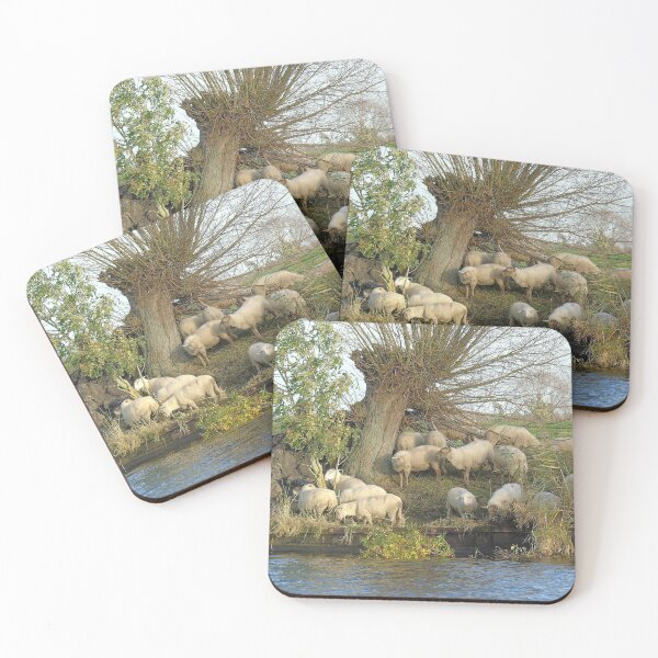 Item preview, Sheeps along a river side designed and sold by Anita van Gendt.