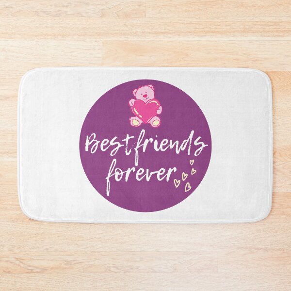 Item preview, Purple teddy bear best friends forever message  designed and sold by happyshopg.