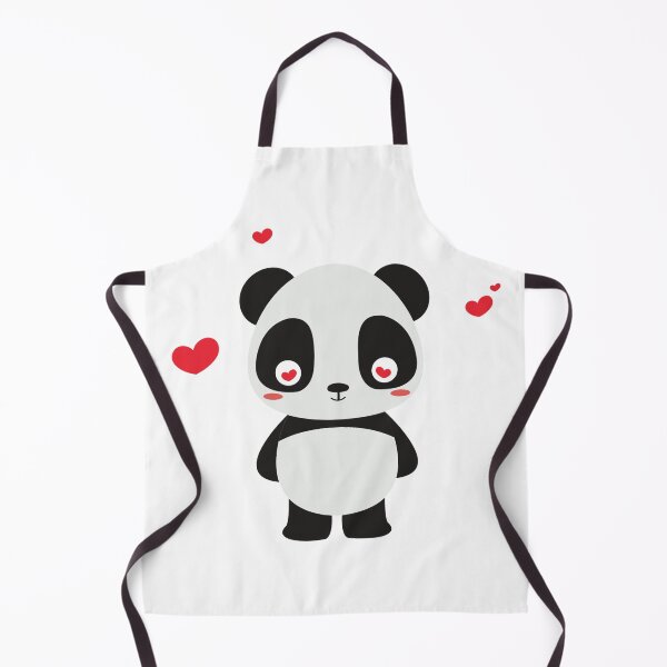 Item preview, cute panda love adorable hearts wildlife animal bear designed and sold by treasure-crafts.