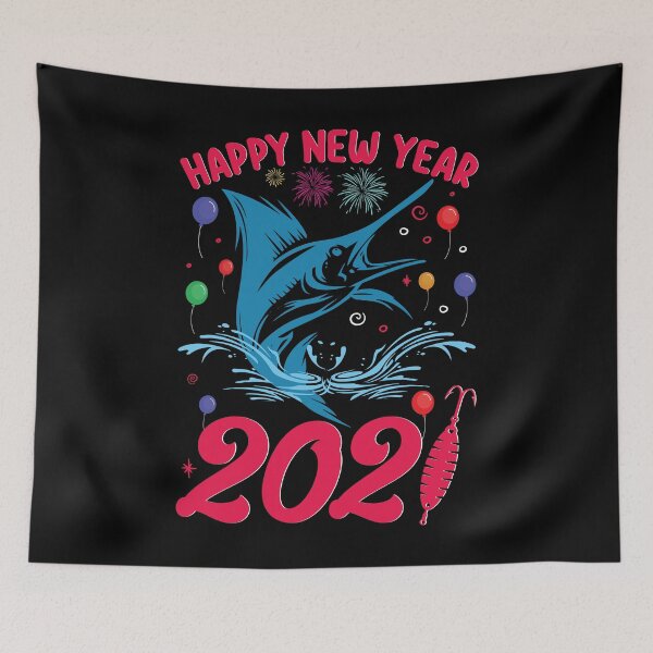 Item preview, Happy New Year Fishing Gift Design for Fisherman designed and sold by Joxxio.