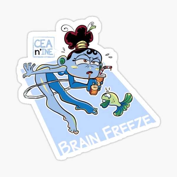 Brain Freeze Sticker