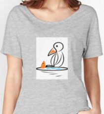 Penguin and fish Women's Relaxed Fit T-Shirt
