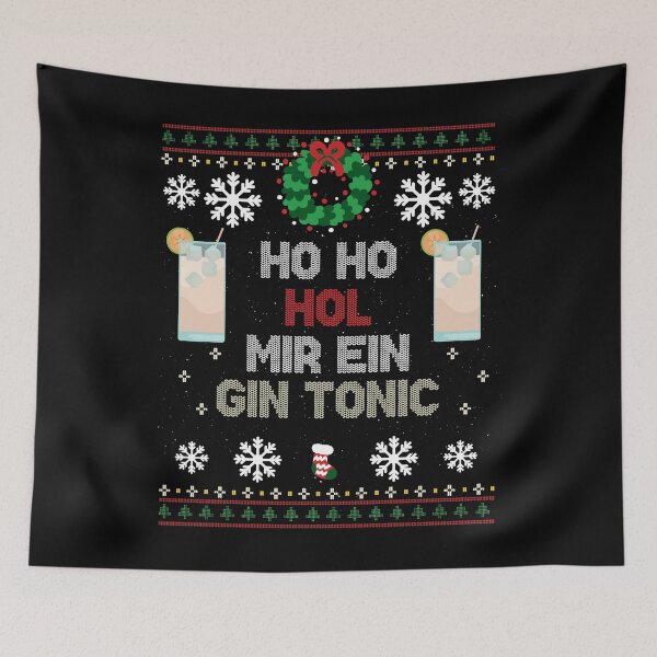 Item preview, Ho Ho Get Me Gin With Tonic X-Mas Ugly Sweater designed and sold by maddinstgt.