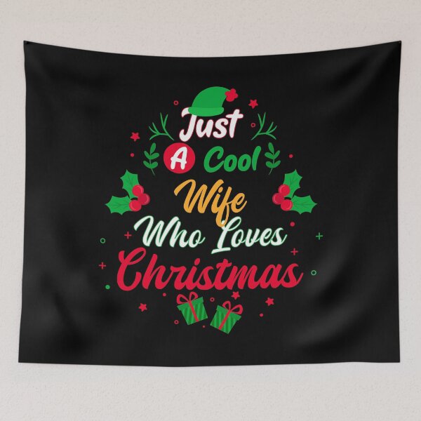 Item preview, Just a Cool Wife Who Loves Christmas - Gift designed and sold by yeknow.
