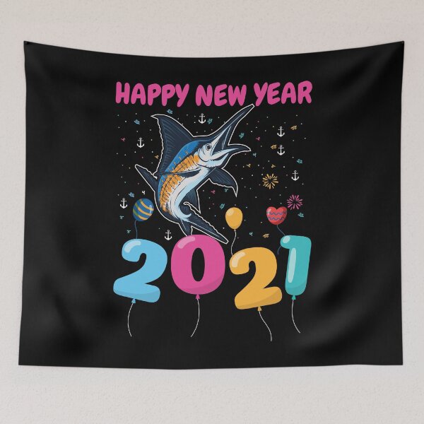 Item preview, Happy New Year Fishing Gift 2021 Art for Fisherman designed and sold by Joxxio.