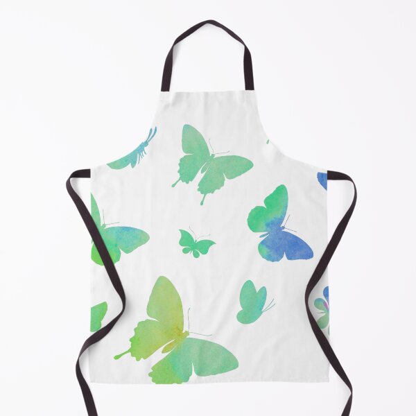 Item preview, Green Watercolor Butteflies designed and sold by Hedda Young.
