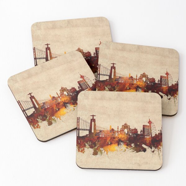 Item preview, lisbon skyline vintage designed and sold by BekimART2.