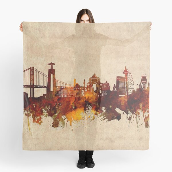 Item preview, lisbon skyline vintage designed and sold by BekimART2.