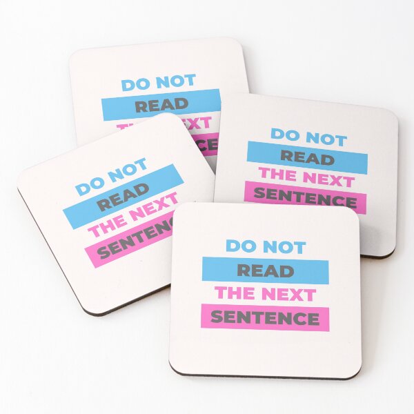 Item preview, Don't read the next sentence designed and sold by Aesthynova.