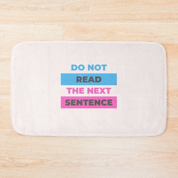 Item preview, Don't read the next sentence designed and sold by Aesthynova.