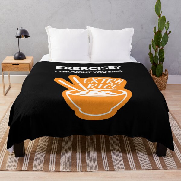 Item preview, Exercise? I Thought You Said Extra Rice I designed and sold by Lemon Pepper.