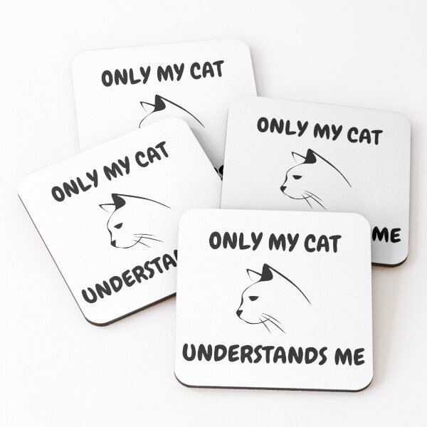 Item preview, Only My Cat Understands Me Cat Head Clipart  designed and sold by LuckyKermit.