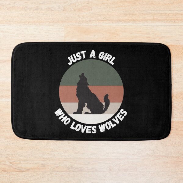 Item preview, Just A Girl Who Loves Wolves designed and sold by happinestSHOP.