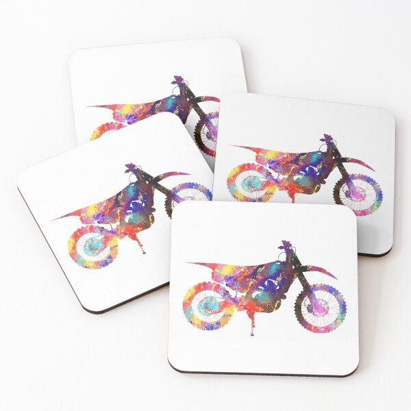 Item preview, Dirt Bike Watercolour 610 Watercolor Map Yoga Quot designed and sold by vividpixelusa.