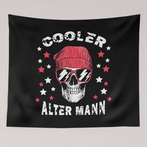 Item preview, Cool Old Retired Man In Skull Style designed and sold by besTmanuFacture.