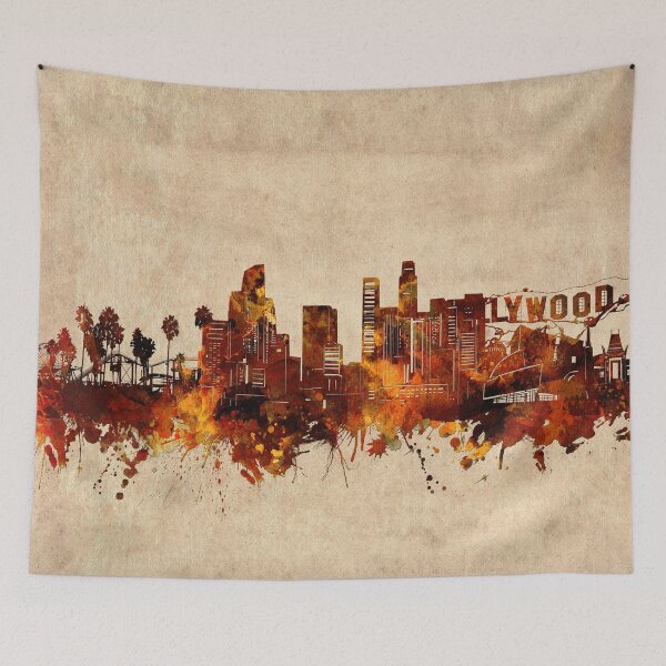 Item preview, los angeles skyline vintage designed and sold by BekimART2.