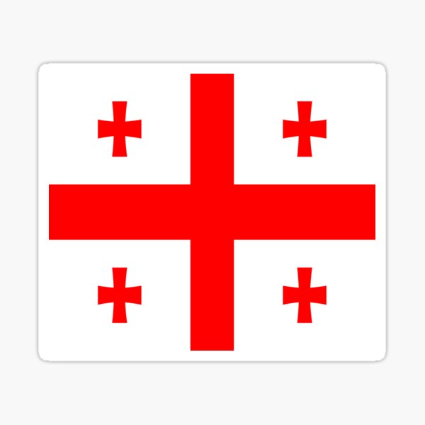 Item preview, Flag Of Georgia and its red and white colors. designed and sold by Tony Benoit.