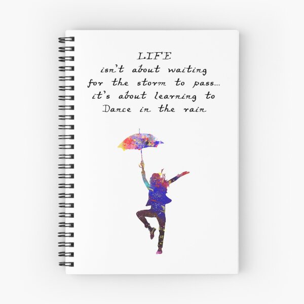 Item preview, Dance In The Rain Quote Art Design 608 Watercolor designed and sold by vividpixelusa.