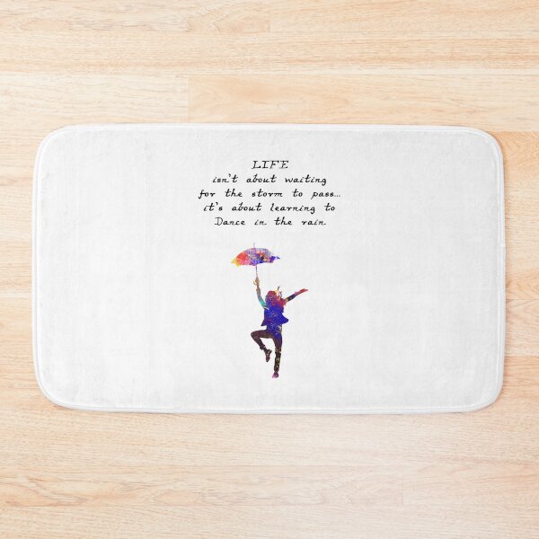 Item preview, Dance In The Rain Quote Art Design 608 Watercolor designed and sold by vividpixelusa.