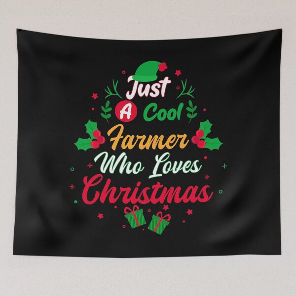 Item preview, Just a Cool Farmer Who Loves Christmas - Gift designed and sold by yeknow.