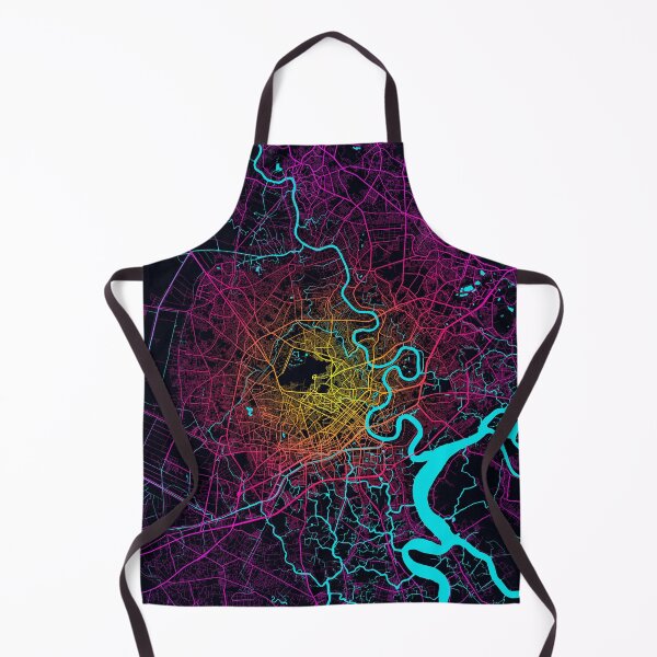 Item preview, Mapa de la ciudad de Ho Chi Minh de Vietnam - Neón designed and sold by deMAP.