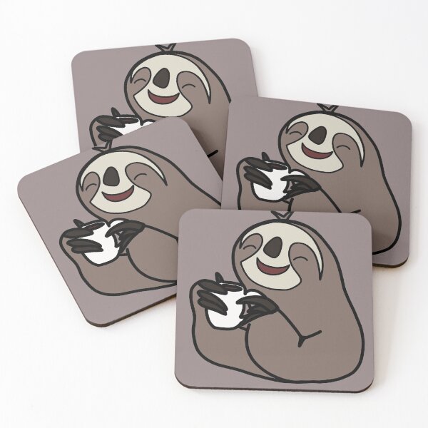 Item preview, Sloth with coffee designed and sold by Mermaidssparkle.