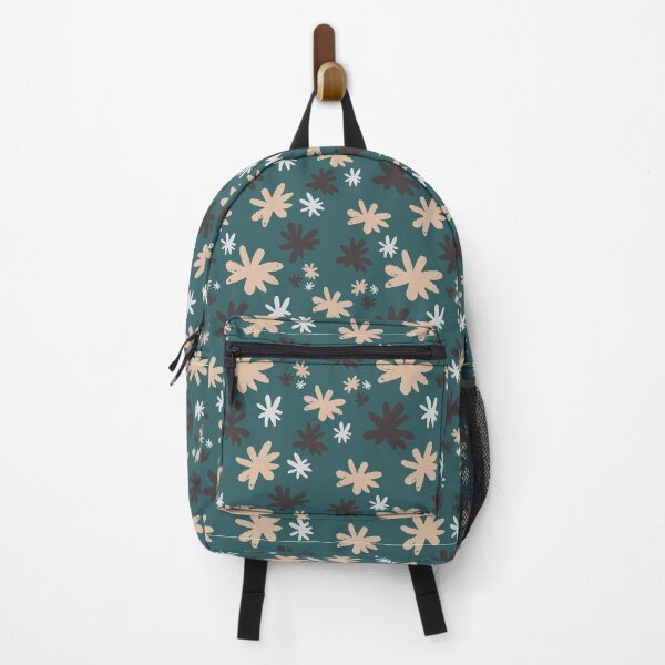 Item preview, Neutral Colored Brown and Dark Teal Floral Pattern designed and sold by Zurickdesigns.