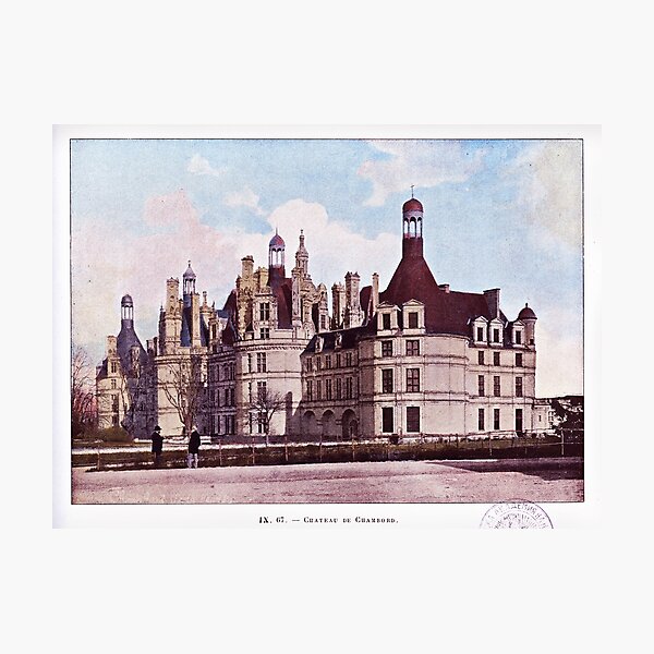 Item preview, Chateau Chambord French Countryside Antique Photograph designed and sold by HumanlineImages.