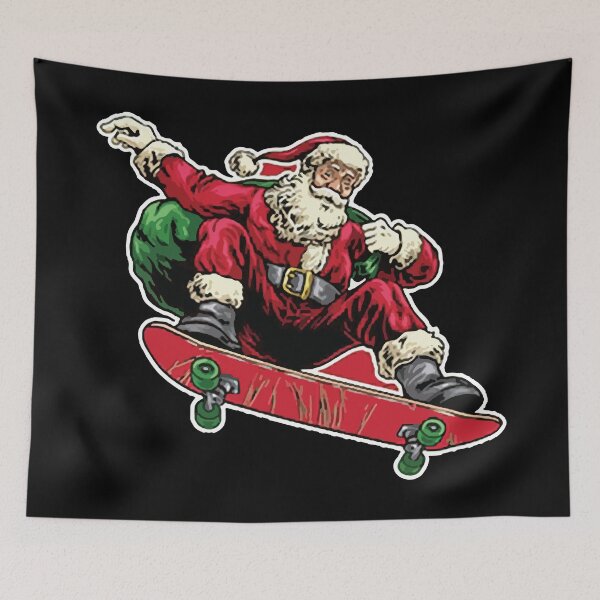Item preview, Christmas Skateboarding Santa designed and sold by Angelo Dong.