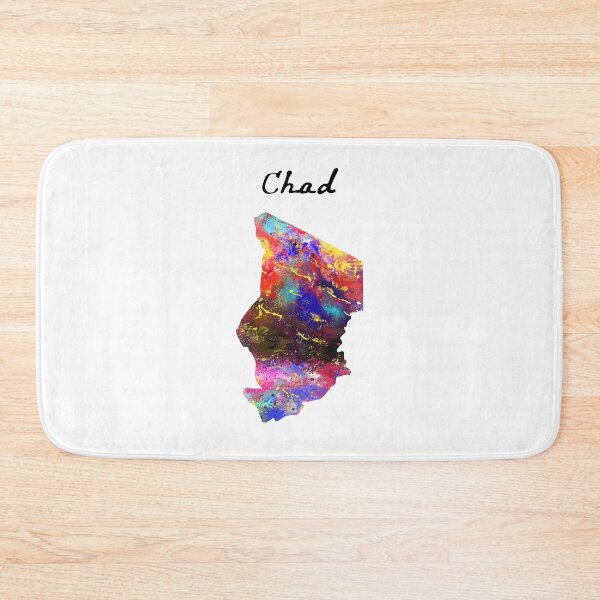 Item preview, Chad 606 Watercolor Map Yoga Quote Definition Desi designed and sold by vividpixelusa.