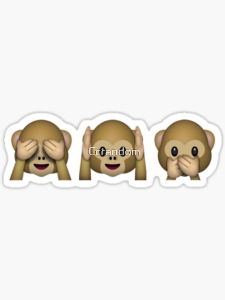 &ldquo;Affe Emoji&rdquo; Sticker von Ccrandom | Redbubble