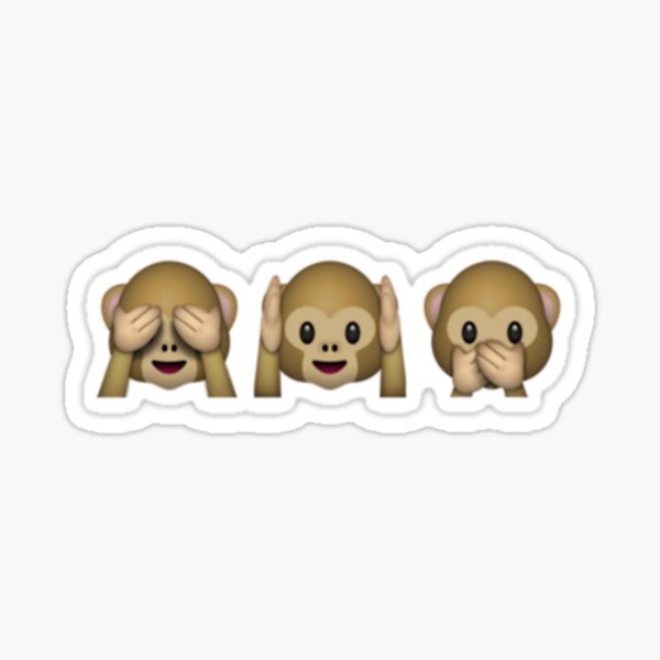 Emoji Monkey Stickers Redbubble