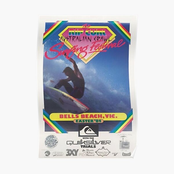Vintage Australien Surf Poster 1984 Poster