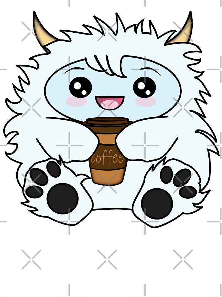 Cute Yeti Kid Cartoon - Cute Yeti Kid Cartoon - Posters and Art Prints