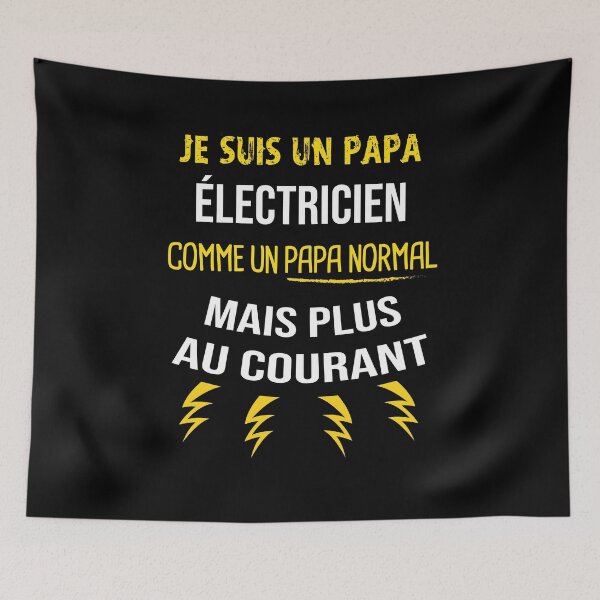 Item preview, electrician dad humor designed and sold by Catcrea.