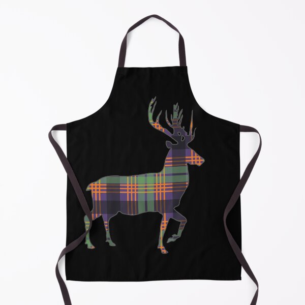 Item preview, Purple, Green and Orange Tartan Scottish Stag Silhouette designed and sold by MacPean.
