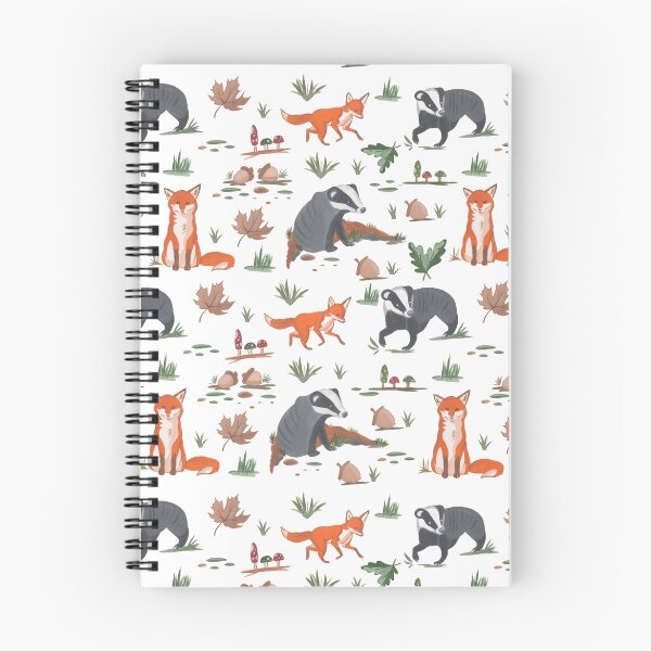 Item preview, Fox and Badger Pattern  designed and sold by charlottehucket.