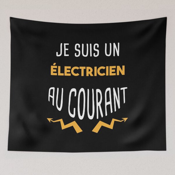 Item preview, electrician in the know designed and sold by Catcrea.