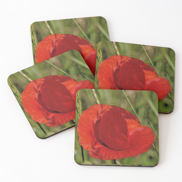 Item preview, r 2550/   3 "  Un Coeur de Coquelicot " par Okaio Créations   Olavia&Olao designed and sold by o.okaïo.
