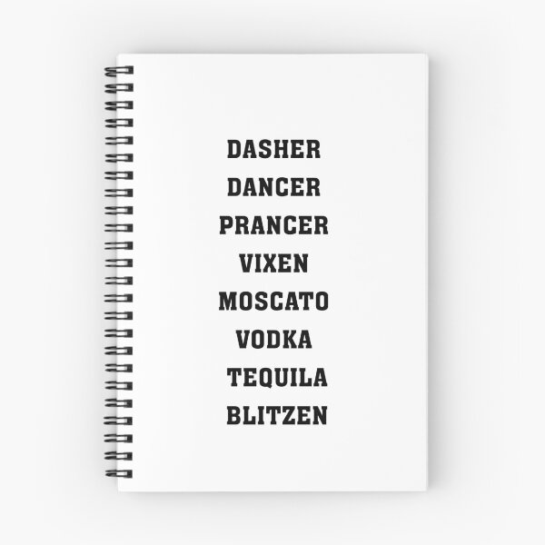 Artikelvorschau, Dasher Dancer Prancer Vixen Moscato Wodka Tequila Blitzen entworfen und verkauft von damone7.