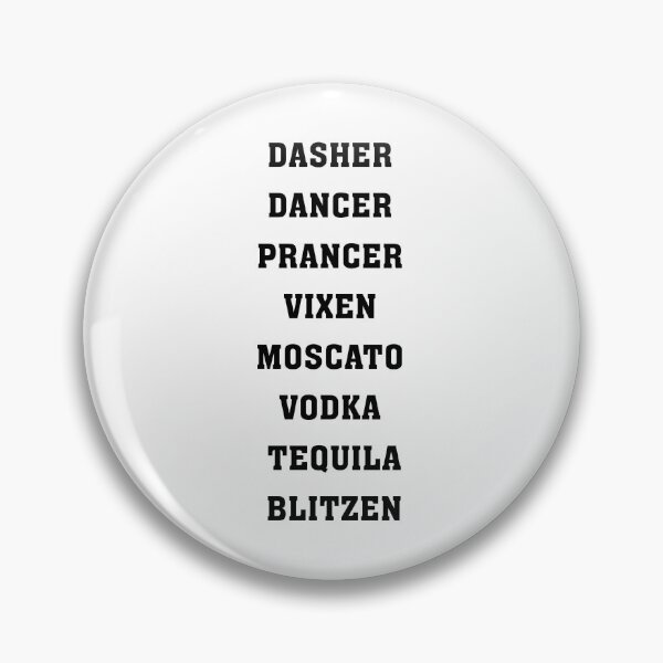 Item preview, Dasher Dancer Prancer Vixen Moscato Vodka Tequila Blitzen designed and sold by damone7.