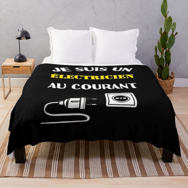 Aperçu de l'œuvre humour métier électricien créée et vendue par Catcrea.