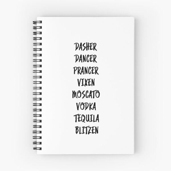 Artikelvorschau, Dasher Dancer Prancer Vixen Moscato Vodka Tequila Blitzen entworfen und verkauft von damone7.
