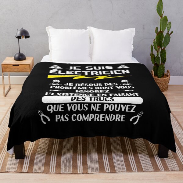 Aperçu de l'œuvre tee shirt humour électricien créée et vendue par Catcrea.