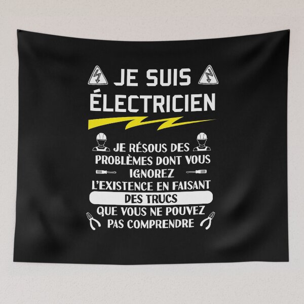 Item preview, electrician humor t-shirt designed and sold by Catcrea.