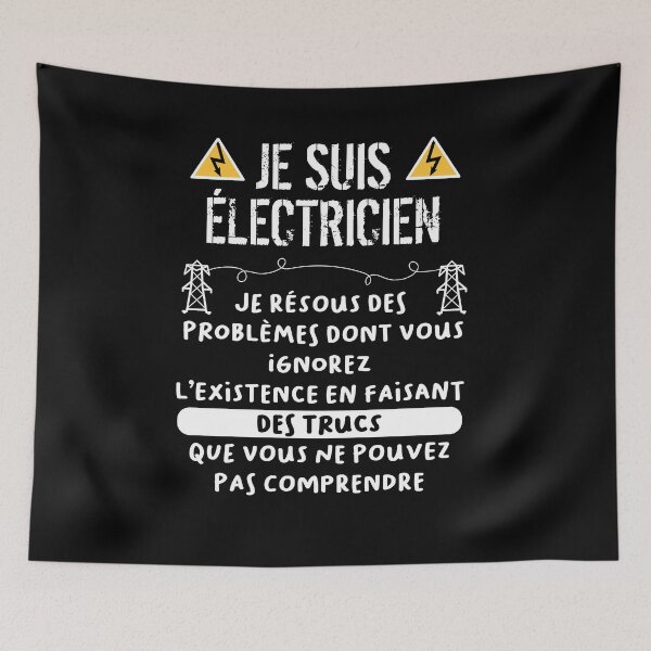 Item preview, electrician humor t-shirt designed and sold by Catcrea.