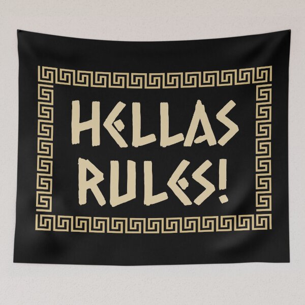 Item preview, Hellas Rules! designed and sold by Legit Hooligan.