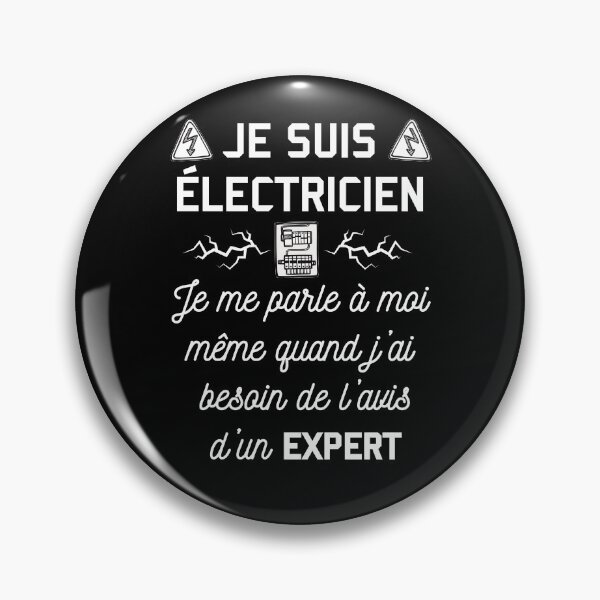 Aperçu de l'œuvre  humour électricien créée et vendue par Catcrea.